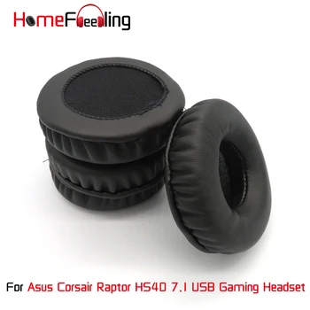 Homefeeling Kõrva Padjad Asus Corsair Raptor HS40 7.1 USB Gaming Headset Veluur Lambanahk Nahast Kõrvapadjakesed Asendamine