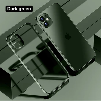 Objektiivi Täieliku Kaitse Telefoni Case For iPhone 11 12 Pro Max 12 Mini Katmine Silikoonist Pehme TPU Juhul tagakaas Coque Kest