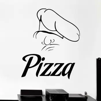 Köök, Pitsa Kleebis Toidu Decal Plakat Vinüül Kunst Seina Kleebised Pegatina Quadro Parede Decor Seinamaaling Pizza Kleebis