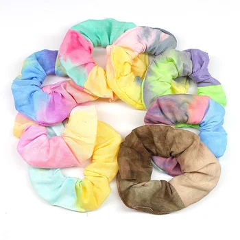 2tk/Kott Vintage Naiste Juuksed Scrunchies Hairband Tie Dye Mood Side Elastsed Juuksed Ansamblid Hobusesaba Omanik Leedi Juuksed Tarvikud