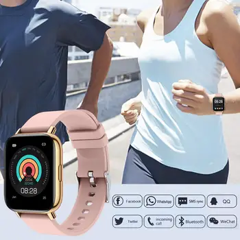 Smart Watch Veekindel Tegevuse Tracker Täielikult Puutetundlik Ekraan Mehed Naised Smart watch Südame Löögisageduse Samm Kalorite Fitness Jälgimine
