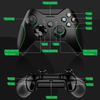 Xbox Nutitelefoni Uusi 2.4 G Juhtmevaba mängukontroller 500mAh Gamepad Juhtnuppu Kaks Analoog-Surve-punkt Vallandab (vaja OTG)