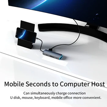 USB-C-HUB C-Tüüpi Multi USB 3.0 JAOTUR on HDMI-ühilduvate Dock Adapter MacBook Pro jaoks Huawei Mate 30 USB-C meessoost Sadama C-Tüüpi RUMMU