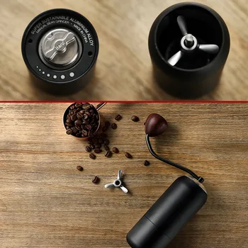 Saksa Kõrge Kvaliteediga Käsitsi Espresso Kohviveski Reguleeritav Pulber Paksus Roostevabast Terasest Oamahuti Mill Burr Köök Vahend