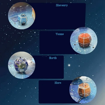 2tk Maailma 3D Puzzle Paber Mudel Astronoomia Õppe Mänguasjad DIY Maa Tunnetus Mõistatusi Maailma Kaart & Planeetide Kaart