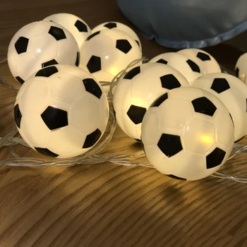 20 Led Jalgpalli String Tuled Soccer Ball Öö Valguses Vanikud Decor Lapsed Magamistuba Pool Xmas Kerge Puhkus