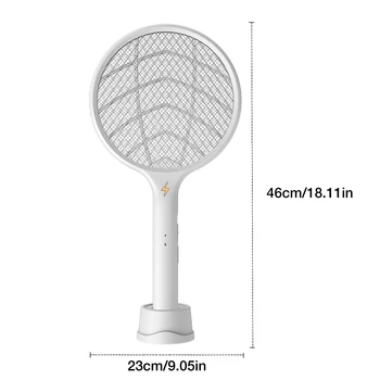 Elektrilised Mosquito Killer Reket USB-Fly Trap Lamp Kodus Bug Putukate Kärpäslätkä Zapper Kahjuritõrje 1200mAh
