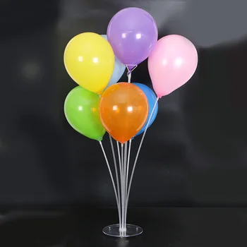 Läbipaistev Helendav Plastikust Õhupalli Raami Tabel Ujuvad vitriin DIY Sünnipäeva Pulm Teenetemärgi