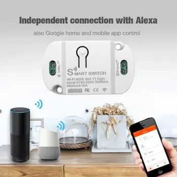 Tuya 16A DIY Wi-Fi Smart Valguse Lüliti Universaalne Kaitselüliti Taimer Smart Elu APP Juhtmeta Kaugjuhtimispult Tööd Alexa Google Kodu