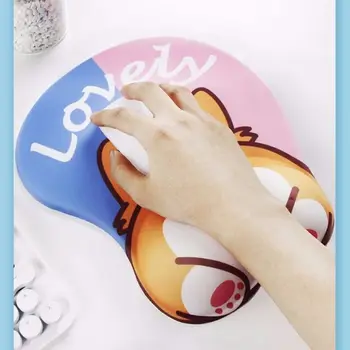 Armas Corgi Mouse Pad Käepaela Ülepaisutatud Naine Mäng Anime Paha Silikoon Rinna Randme Pad Randme Tugi