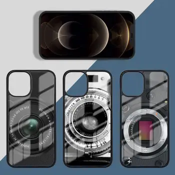 Vintage Kaamera art moe muster Telefon Juhtudel TK iPhone 11 12 pro XS MAX 8 7 6 6S Pluss X 5S SE 2020 XR Luksus brändi funda
