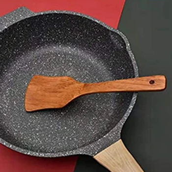 4 Tk Köök Puidust Nõud toidu valmistamiseks,Non-Stick Puit Spatulas Lusikad Cooking Tööriistad,Vastupidav Toiduvalmistamise Riistade Komplekt