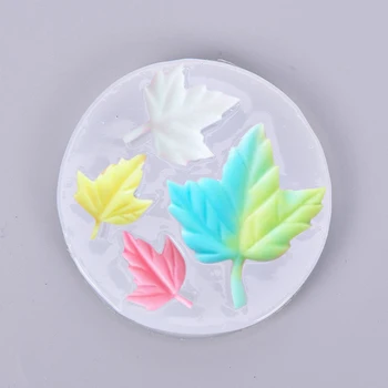 1TK Silikoon Maple Leaf Fondant Kook Dekoreerimiseks Vahendid Küpsetamine Šokolaadi Hallitus 3D Sugarcraft Vaik Savi Omatehtud Bakeware