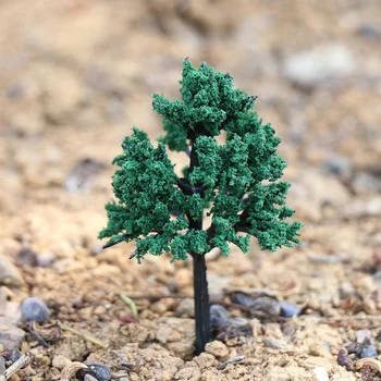 10tk Pappel Plastikust Puud Mudel helerohelised Lehed Raudtee Raudtee-Stseen, Maastik, Maastik, Park Street Paigutus
