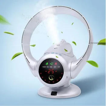 Desktop koju bladeless ventilaator ventilaatori Ultra-vaikne leafless fänn 8 käiguga, reguleeritav 2h timer remote control 220v