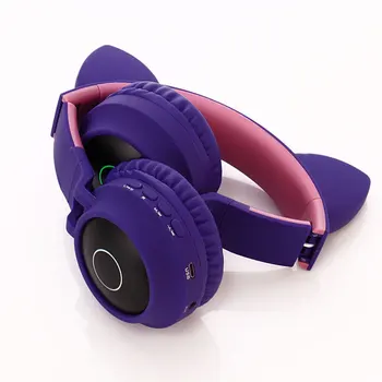 Armas Kass 5.0 Bluetooth Peakomplekti, Traadita Hifi Stereo Muusika Bass Kõrvaklapid LED Mobiiltelefonid Tüdruk Tütar Peakomplekt PC