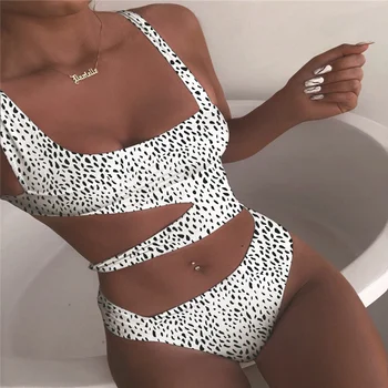 Sexy Bikini Komplekt Leopard Supelrõivad Naiste 2021Swimsuits Push Up Biquini Trükitud Bikinis, Luku Ees Rannas Kanda Traje De Baño Mujer