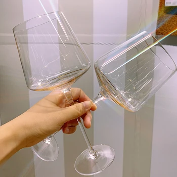 2Pcs/set Kõrge kvaliteediga Crystal klaas veini klaas high-capacity käsitsi maalitud kuld pokaalilaadse šampanja klaasid baari poole drinkware