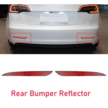 LED Auto Tagumine Põrkeraud Reflektor Valguse Sõidu-Piduri Lambi Taillight Tagumine Kaitseraud Hele Kleebis Sisekujundus jaoks Tesla Model 3