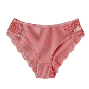 Naiste Aluspüksid Puuvill UnderwearComfort Aluspüksid Lilleline Pits Püksikud Naine Seksikas Madala Tõusu Pantys Intimates M -2XL Pluss suurus