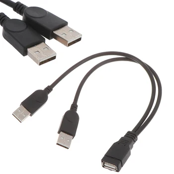 USB 2.0 female usb 2 mees-kaabel, usb-kahene splitter cable power extension cable