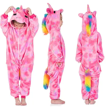 4 6 8 10 12 Tüdrukud Rainbow Unicorn Star Pijamas Lapsed ja loomade, Loomsete Cartoon Pidžaamad Lastele Sleepwear Infantil Pijamas