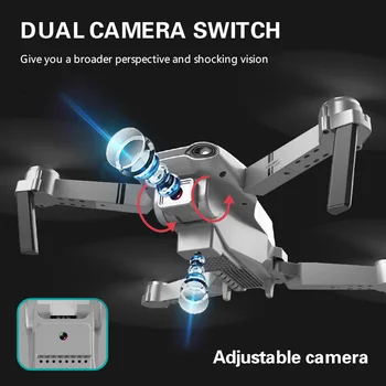 Uus Mini Folding Undamine HD 4K Õhust Kaamera Quadcopter Dual Camera Remote Control Õhusõiduki Rc Lennuk Follow Me Undamine 12+y