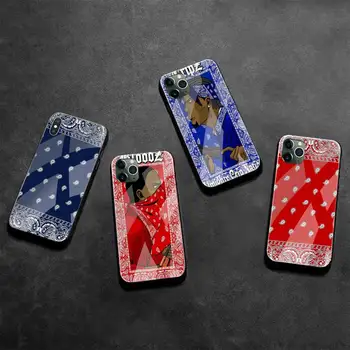 Bloodz Cripz Gang Sall Muster Telefoni Juhul Karastatud Klaas iPhone Mini 12 11 Pro XR, XS MAX 8 X 7 6S 6 Plus SE 2020 katta