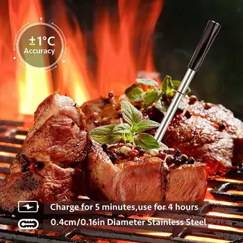 Kuuma Köögi Ahju Termomeeter Juhtmevaba Smart BBQ Ahjus Liha ja lihatooted Cooking Praad Termomeeter Bluetooth Väljas Grill