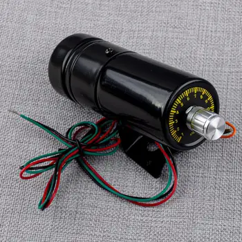 Universaalne Must Auto 12V 1000-11000 p / MIN Reguleeritavad Sinine LED-Tacho Gauge Tahhomeeter Shift Light Lamp
