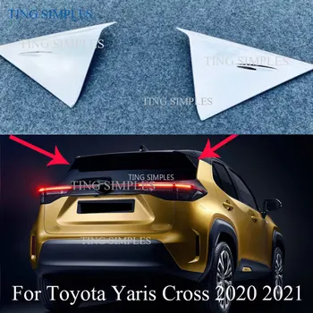 Toyota Yaris Risti 2020 2021 Chrome ABS Kroomitud Välimised Nii Pool tagaklaasi Spoiler Kolmnurk Kate Sisekujundus Auto Tarvikud