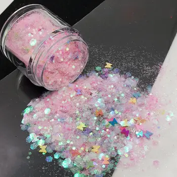Epoksüvaik Hallituse Täidised Vahuveini Materjalide Glitter Pulber Südame Star Mix Litrid Ehete Tegemise Vaik Käsitöö DIY