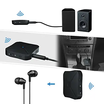 Audio-Saatja-Vastuvõtja TV Arvuti Kõlarite Auto Adapter 3.5 mm, 2-in-1 Kodu Heli Kõrvaklappide SystemTV