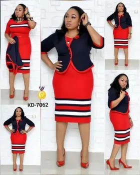 Pluss Suurus Aafrika Kleidid Naistele 2021 Kevad Sügis Elegent Mood Stiil Aafrika Naiste Polüester Midi Kleit M-6Xl