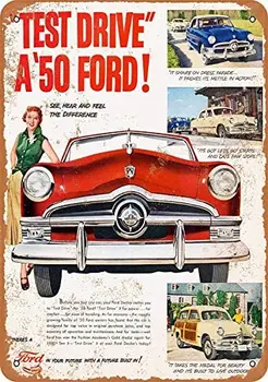 SRongmao 8 x 12 Metallist Märk Ford 1950
