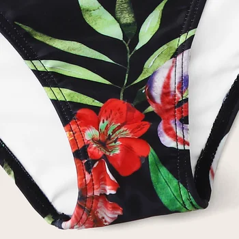 In-X Õie printida bikiinid 2021 Bandeau ujumistrikoo naiste Seelik 3 tükki supelrõivad Naine Elegantne trikoo beach kanda biquini uus