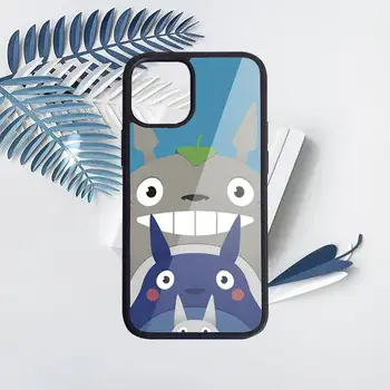 Totoro Telefon Case for iPhone 11 12 pro XS MAX 8 7 6 6S Pluss X 5S SE 2020 XR Raske TK