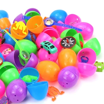 60Pcs Üllatus Plastikust Värvilised lihavõttemunad Täis Erinevaid Kawaii Mänguasjad Lihavõtted Pool Soosib Lapsed, Lapsed Kingitusi
