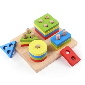 Atraktiivne Haridus-Õppimine Montessori Mänguasjad Puidust Masti Geomeetriline Kuju Luure Huvitav Matemaatika Mänguasjad Lastele Lapsed