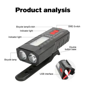 Jalgratta Valgus IPX5 Veekindel USB LED 800 Luumenit MTB Ees Lamp Esitulede ABS Ultralight Taskulamp Bike Kerge Bike Tarvikud