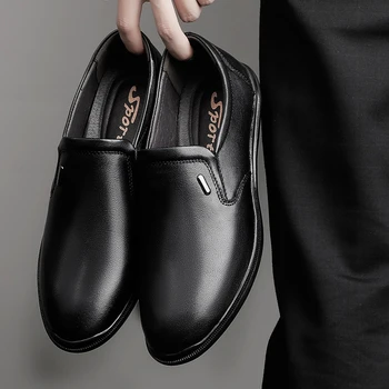Zapatos Informales De Hombre Tossud Vabaaja Jalatsid Sapatos Põhjuslik Meeste 2020 Must Mood Mees Nahast Meeste
