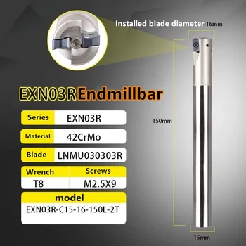 HSS EXN03R CNC End Mill EXN03R Lennuk freespink Ultra Kõrge Sööda Treipingi Vahend LNMU0303ZER Kõrge Kvaliteedi Treipingi Lisa