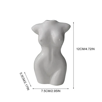 Body Art Disain Keraamiline Vaas Alasti Naine Skulptuur Lillepoti Ornament Loominguline Hobi Vaas Istutamise Masin Käsitöö