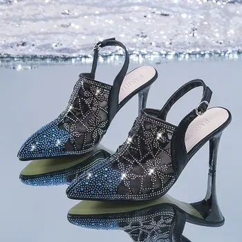 Täiesti Uus Naiste 2021 Classic Retro Lühike Sandaalid Pikad Varba Paks Kõrged Kontsad Naiste Sandaalid Suvel Naiste Sandaalid Kingad