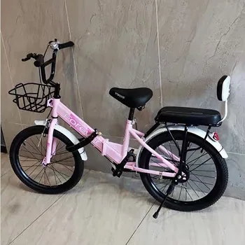 20-Tolline Laste Jalgratas Portable Folding Bike Ühtne Kiirus Poiss Jalgrattaga