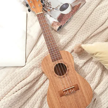 23 tolline Lapsed puiduimitatsiooniga UKulele 4-String Kaasaskantav Kitarr Vahend Laste Korja keelpille Mini Kitarrid