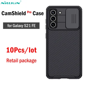 10tk/palju Wholesales Nillkin CamShield Pro Case Samsung Galaxy S21 FE 2021 Juhul Katta Lükake Kaamera Objektiivi Kaitse Puhul