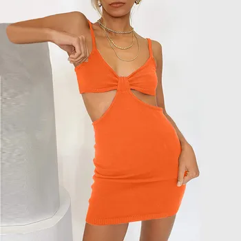 2021 Womail kleit suvine kleit seksikas kleit mini kleit Uus Naiste Päitsed Päitsed Mood Õõnes Seksikas Slim Hip-Kleit, vintage kleit