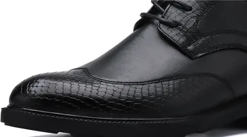 Meeste kingad nähtamatu kõrgus suureneb 6 cm snakeskin ehtne nahk oxfords äri kleit pulm kingad, vabaaja brogues kinga