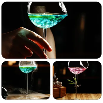 1tk Eristusvõime Kokteili Klaas Loominguline Klaas Tass Pokaalilaadse (Läbipaistev)